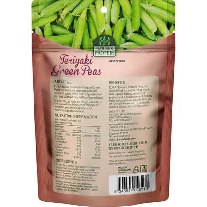 DJ&A- Nature's Protein Teriyaki Green Peas-12x75g