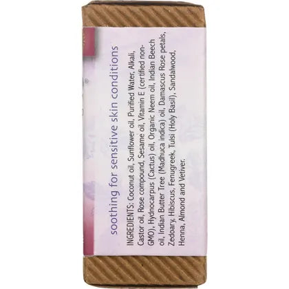 Auromere- Neem Soap Ayurvedic Himalayan Rose-12x78g