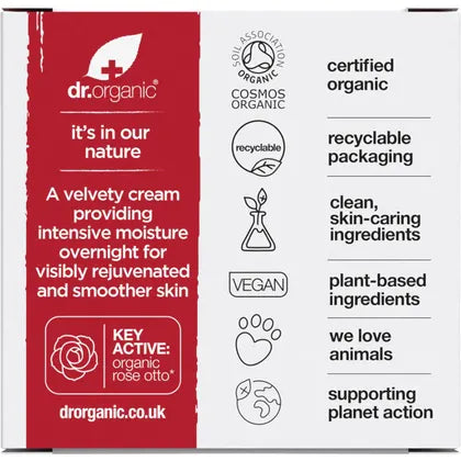 Dr. Organic- Night Cream Rose Otto-50ml