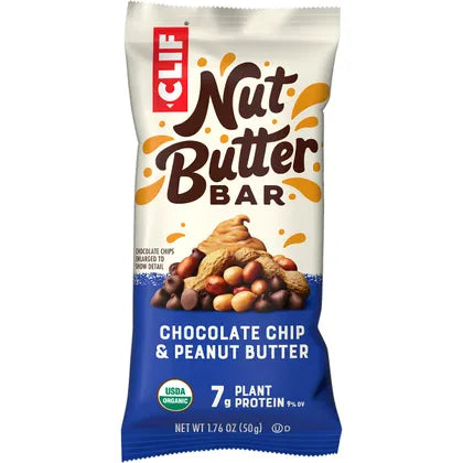 CLIF- Nut Butter Bar Chocolate Chip & Peanut Butter-5x50g