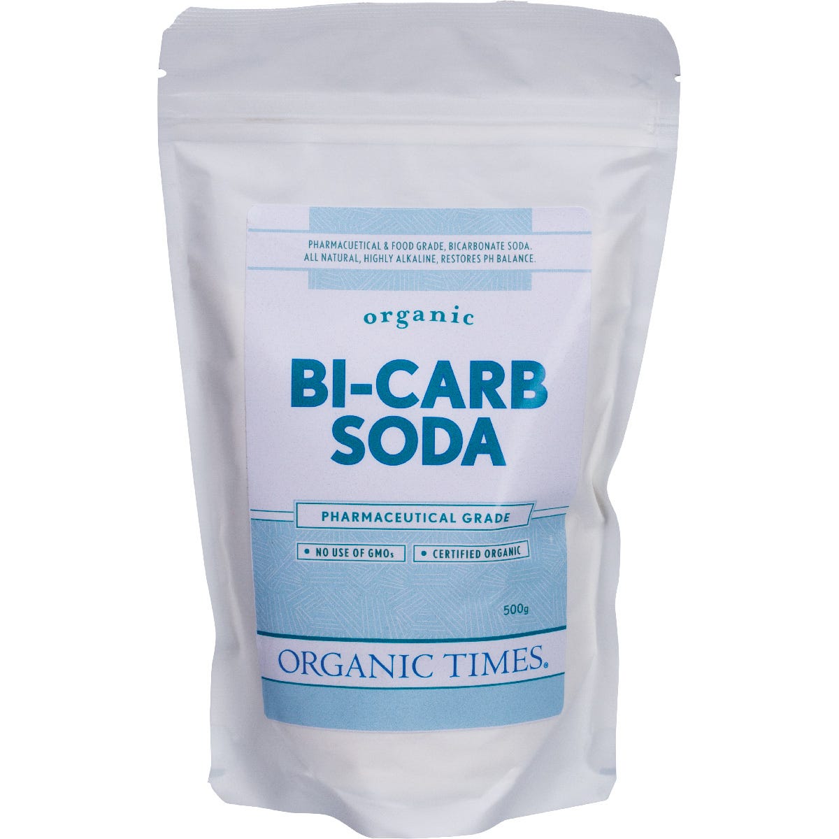 Organic Times- Bi-Carb Soda Organic Pharmaceutical Grade-500g