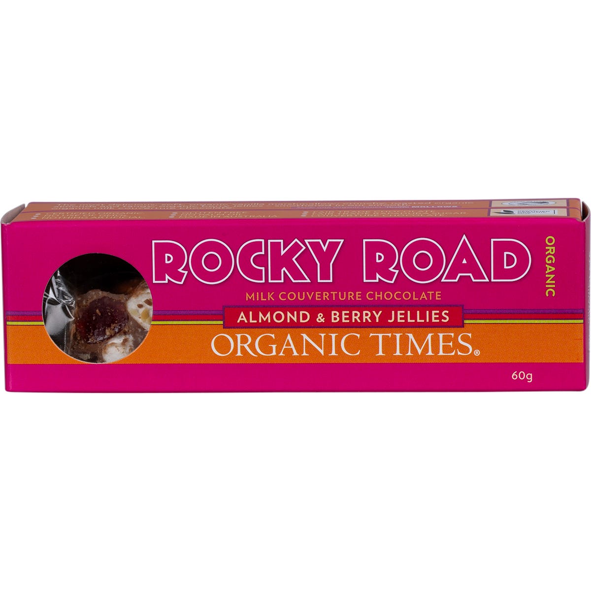 Organic Times- Rocky Road Milk Chocolate-60g