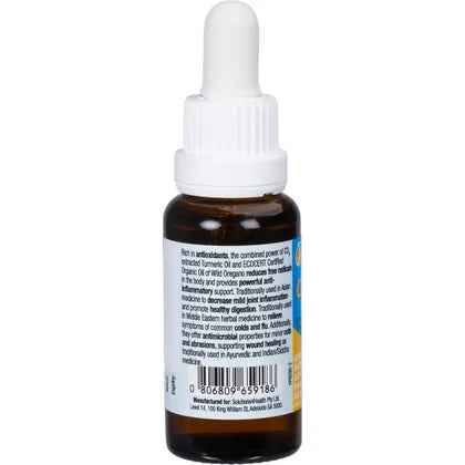 Solutions 4 Health- Oil of Wild Oregano with Turmeric Oil-25ml
