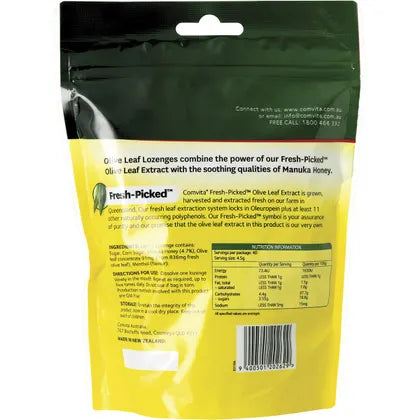 Comvita- Olive Leaf Extract Lozenges with Manuka Honey-40pk