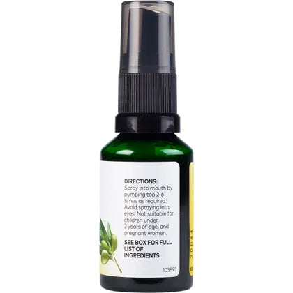 Comvita- Olive Leaf Extract Oral Spray Peppermint & Lemon-30ml