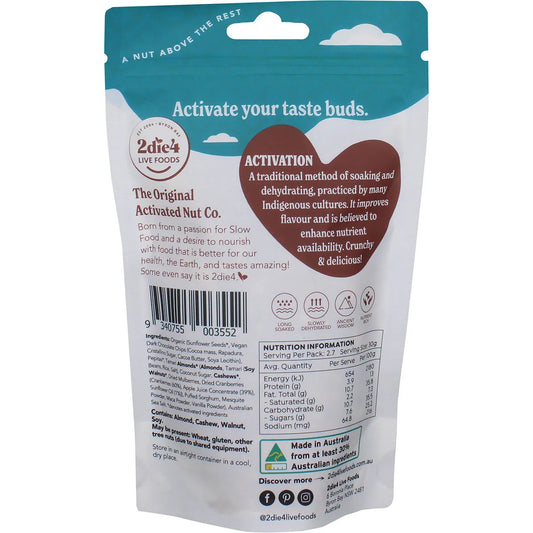 2die4 Live Foods- Organic Activated Trail Mix-80g