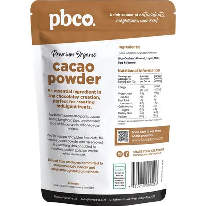 PBco- Organic Cacao Powder-800g