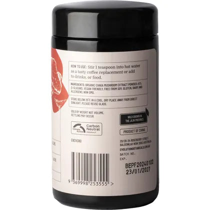 Evolution Botanicals- Organic Chaga King of Mushrooms-80g