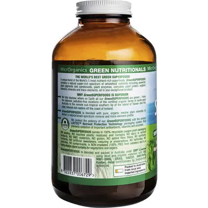 Green Nutritionals- Organic Green Superfoods Powder-450g