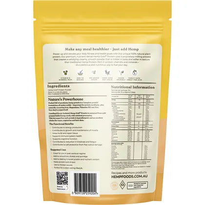 Hemp Foods Australia- Organic Hemp Gold Protein-450g