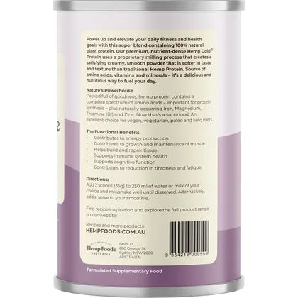 Hemp Foods Australia- Organic Hemp Protein Shake Mixed Berry-420g