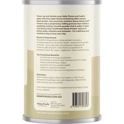 Hemp Foods Australia- Organic Hemp Protein Shake Natural-420g