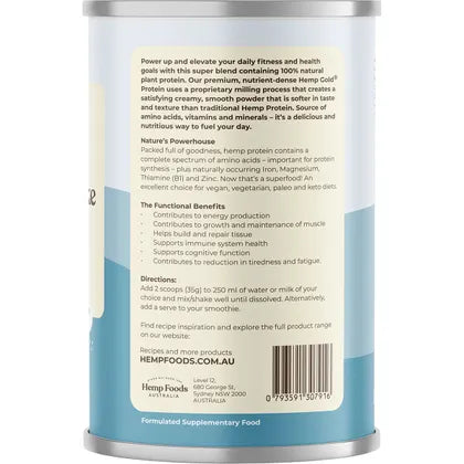 Hemp Foods Australia- Organic Hemp Protein Shake Vanilla-420g