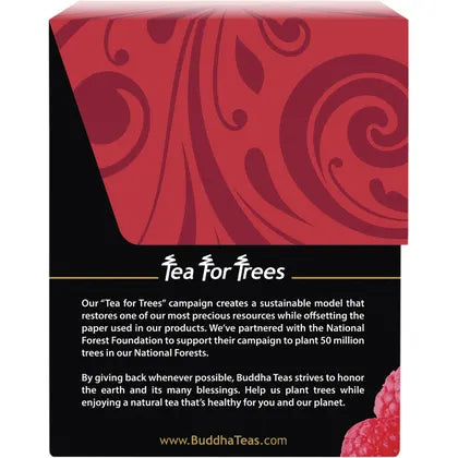 Buddha Teas- Organic Herbal Tea Bags Raspberry Leaf Tea-18pk