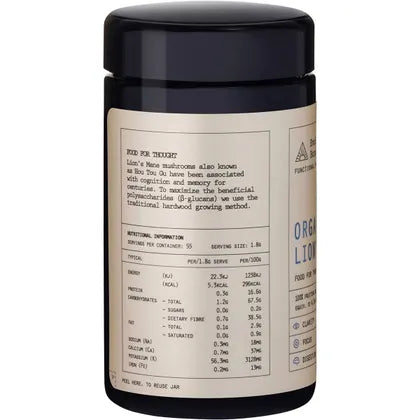 Evolution Botanicals- Organic Lion's Mane Food For Thought-100g
