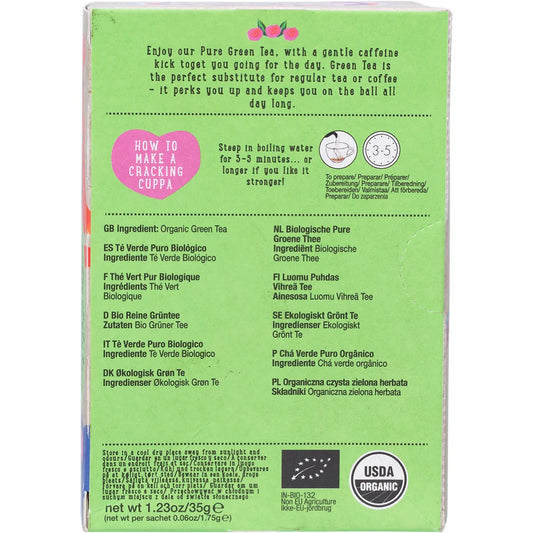 Ministry of Tea- Organic Pure Green Tea Bags-20pk