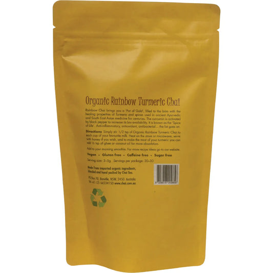 Chai Tea- Organic Rainbow Turmeric Chai-100g