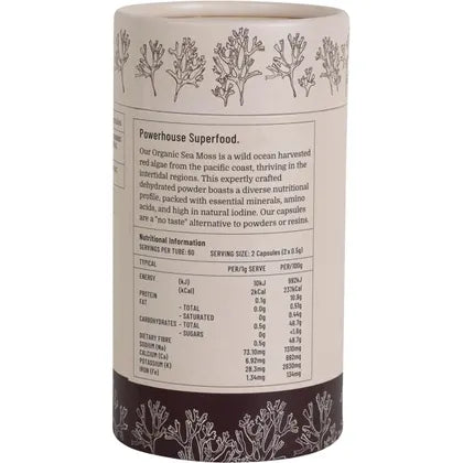 Evolution Botanicals- Organic Sea Moss-120 Caps