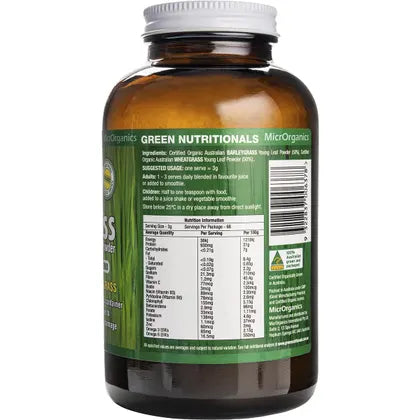 Green Nutritionals- Organic Supergrass Powder-200g