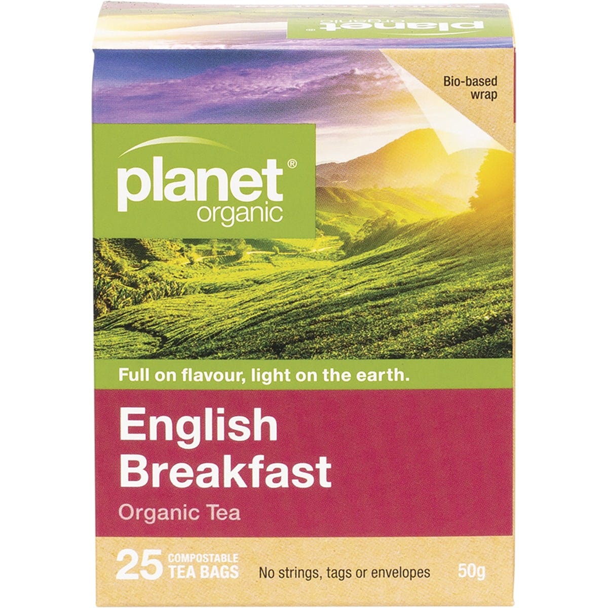 Planet Organic- English Breakfast Herbal Tea Bags-25pk