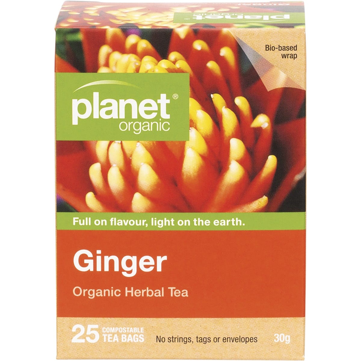 Planet Organic- Ginger Herbal Tea Bags-25pk