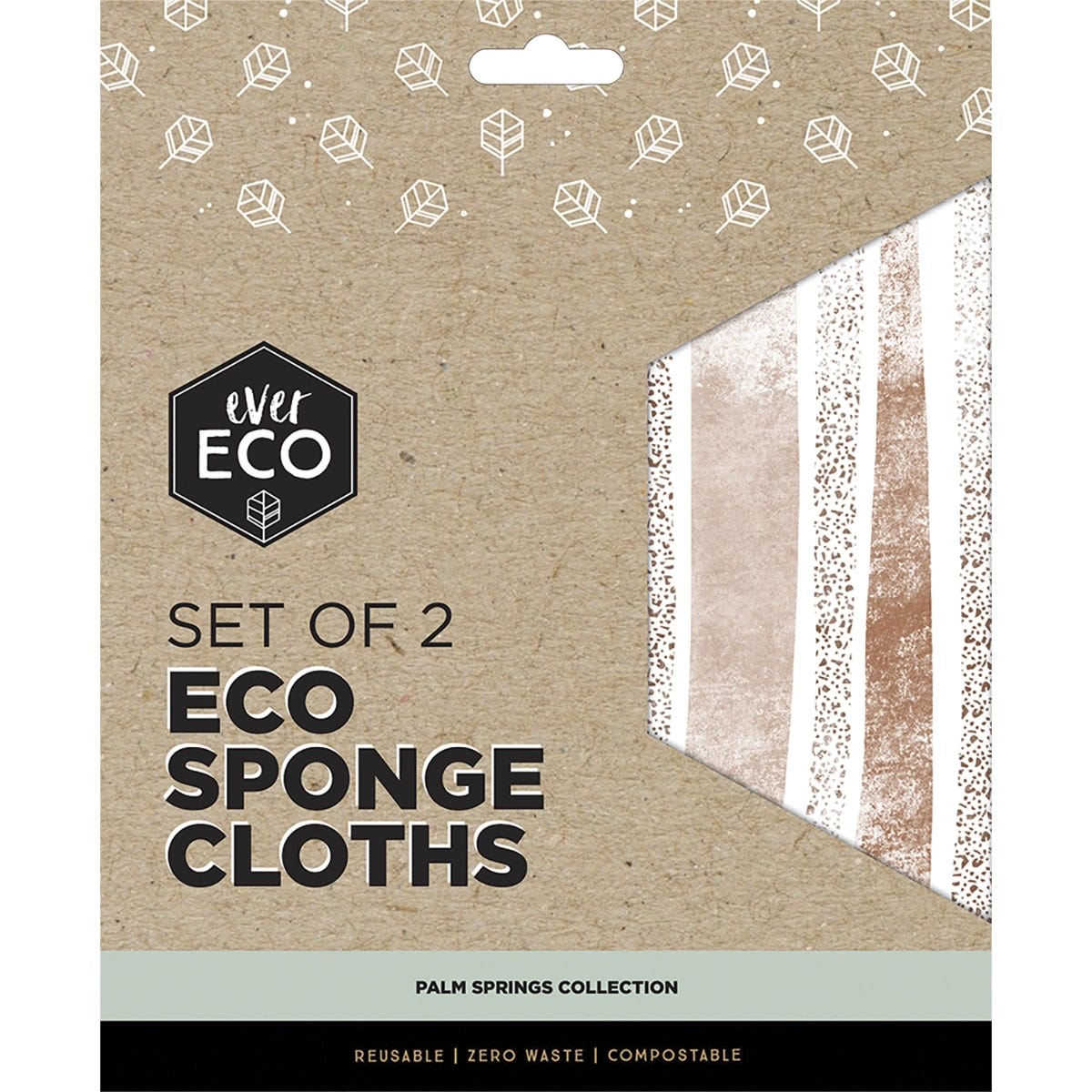 Ever Eco- Eco Sponge Cloths Palm Springs Collection-2pk