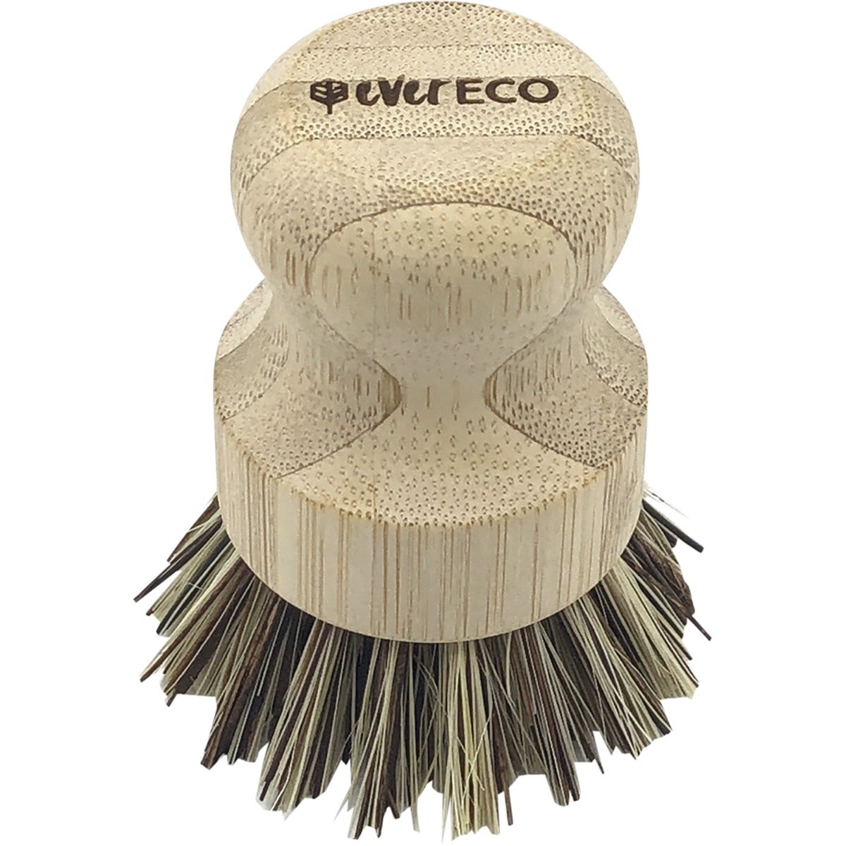 Ever Eco- Pot Scrubber Bamboo Handle, Palm Leaf Bristles