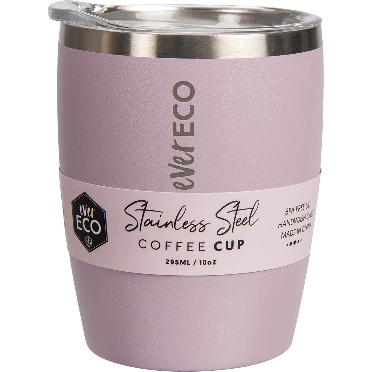 Ever Eco- Insulated Coffee Cup Byron Bay Lilac-295ml