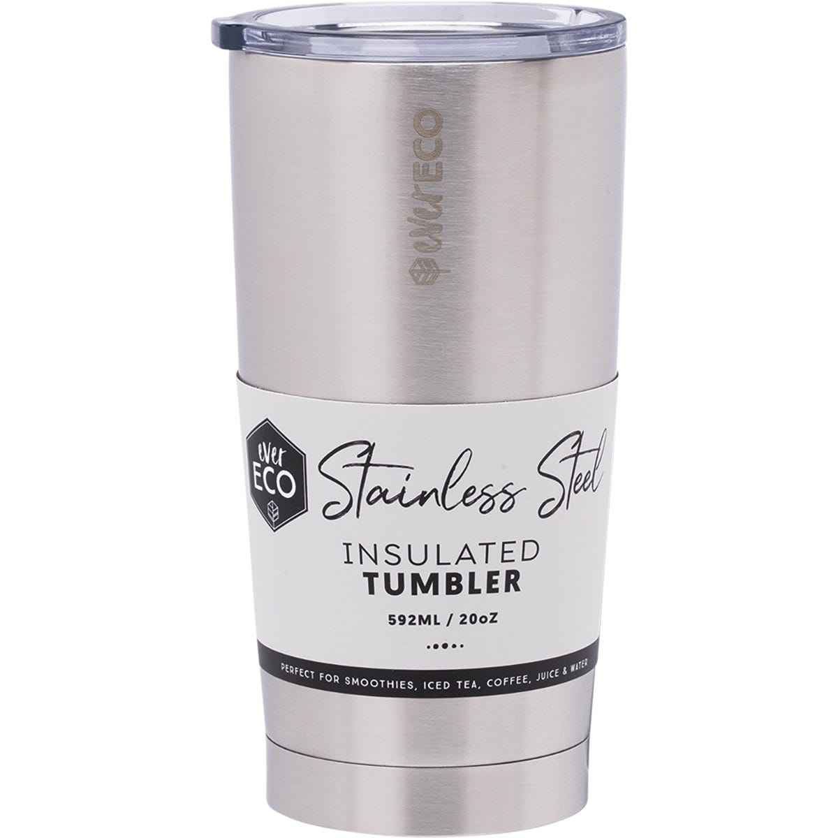 Ever Eco- Insulated Tumbler Brushed Stainless Steel-592ml