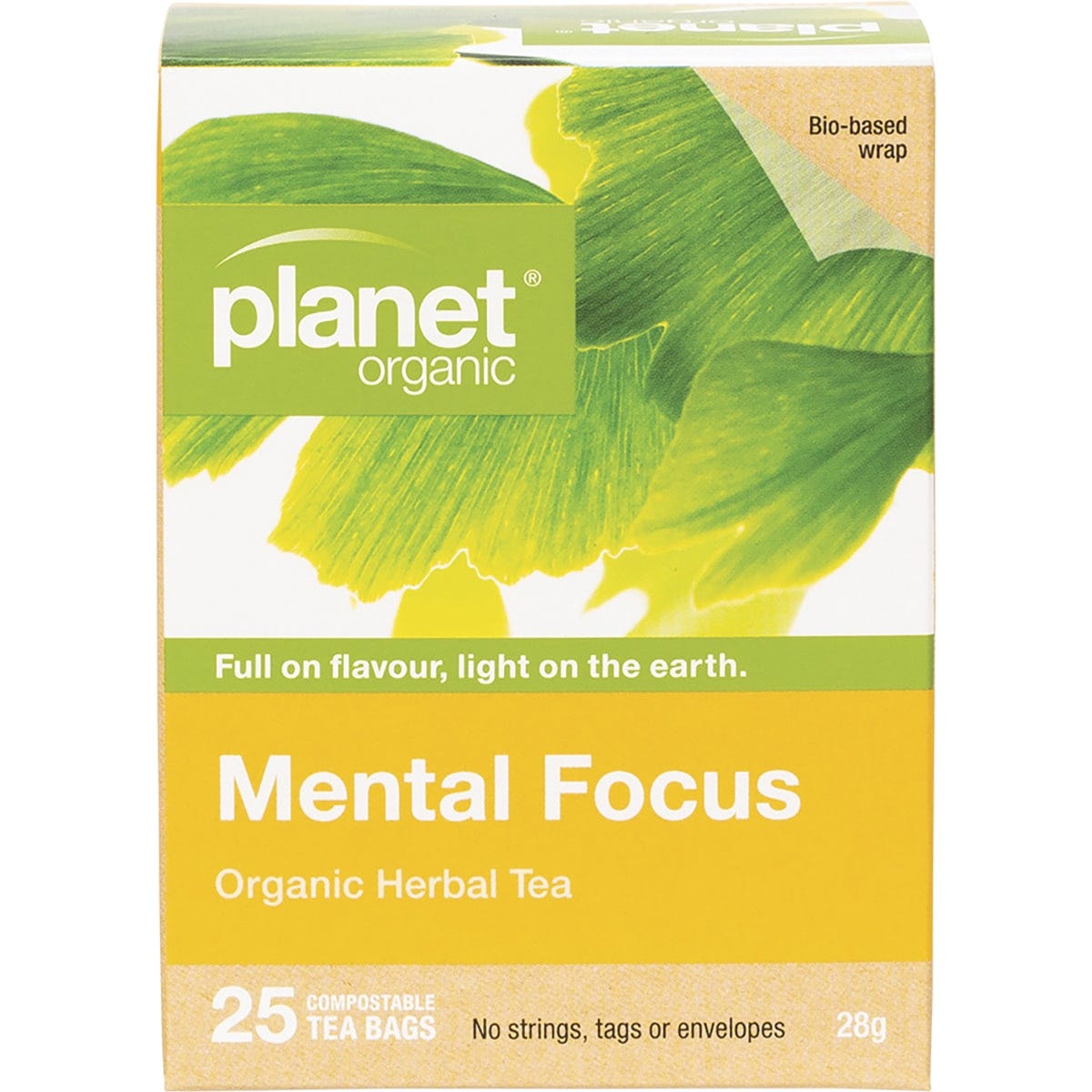 Planet Organic- Mental Focus Herbal Tea Bags-25pk