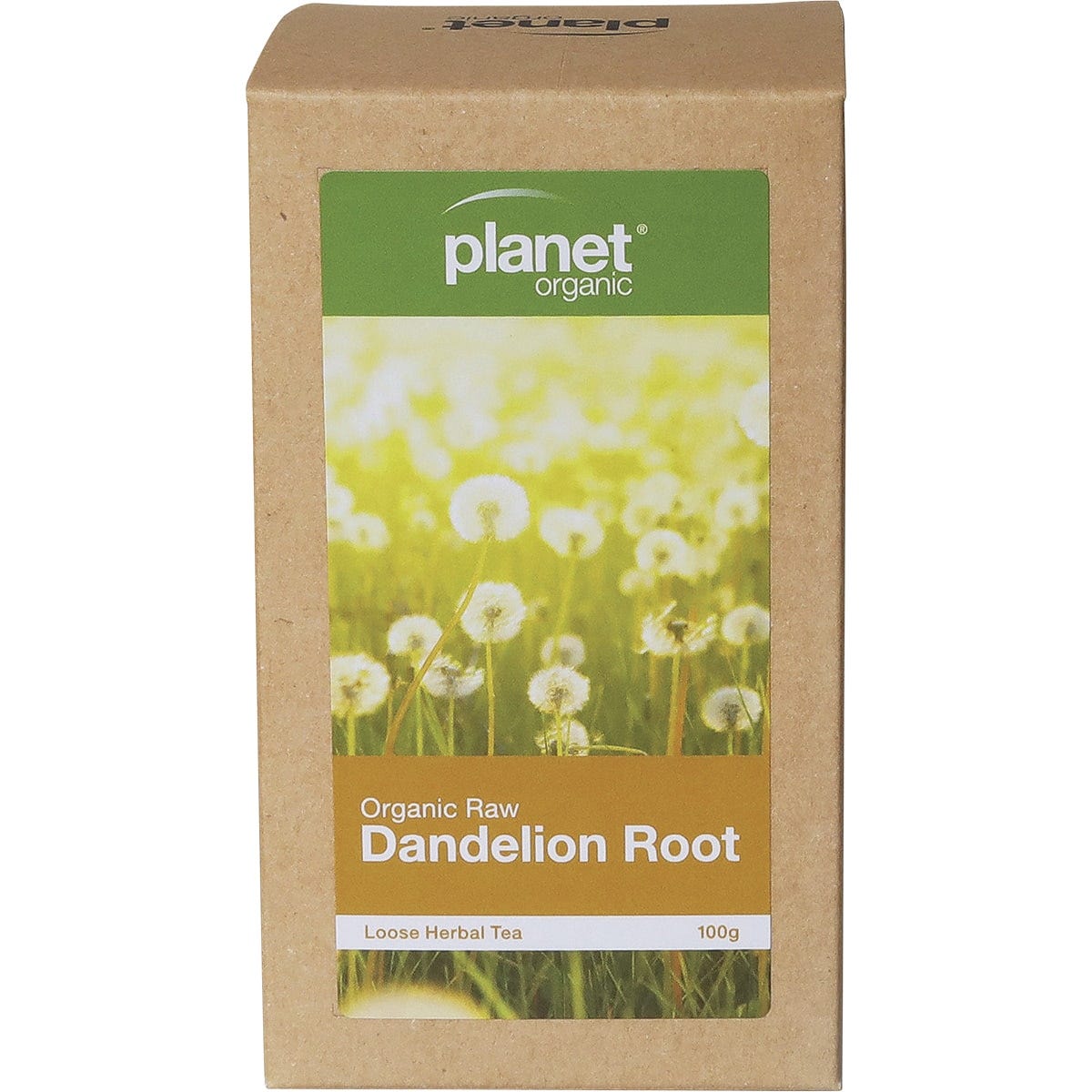 Planet Organic- Raw Dandelion Root Herbal Loose Leaf Tea-100g