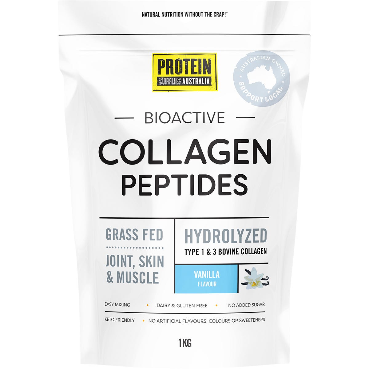Protein Supplies Australia- Collagen Vanilla-1kg