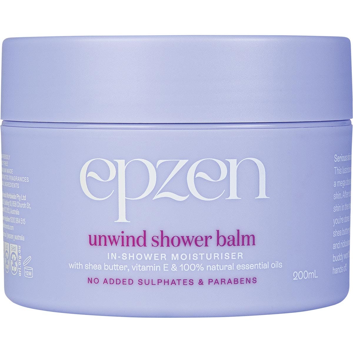 Epzen- Unwind Shower Balm In-Shower Moisturiser-200ml
