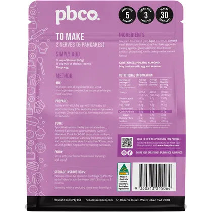 PBco- Pancake & Pikelet Mix Low Carb-300g