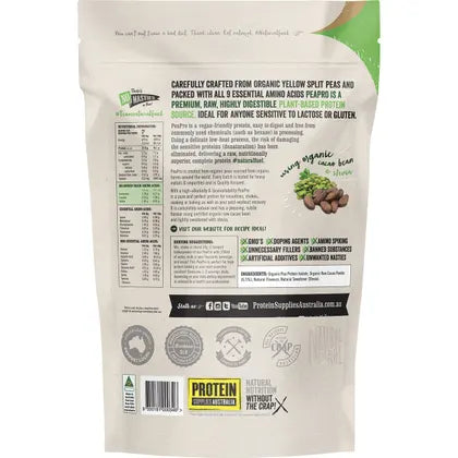 Protein Supplies Australia- PeaPro Raw Pea Protein Chocolate-1kg