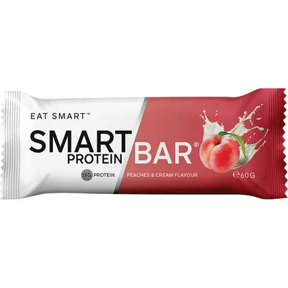 Smart Protein Bar- Peaches & Cream Flavour Protein Bar-12x60g