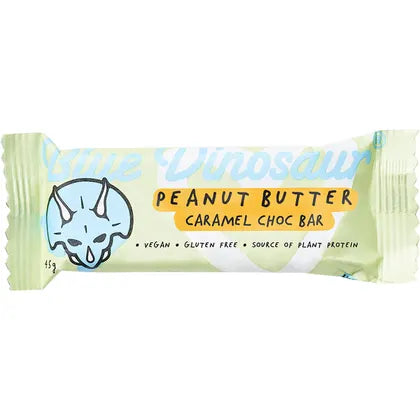 Blue Dinosaur- Peanut Butter & Caramel Choc Vegan Protein Bar-12x45g