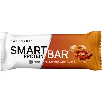 Smart Protein Bar- Peanut Butter & Jelly Flavour Protein Bar-12x60g