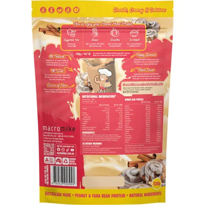 MACRO MIKE- Peanut Plant Protein Caramel Cinnamon Bun-520g