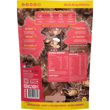 MACRO MIKE- Peanut Plant Protein Choc Peanut Butter Cup-1kg