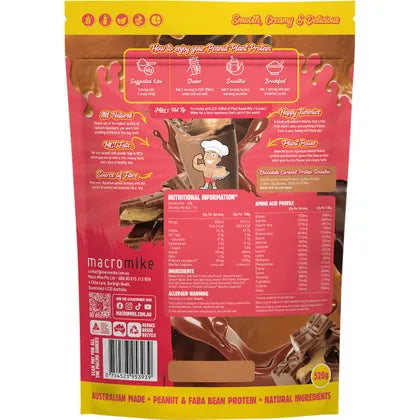 MACRO MIKE- Peanut Plant Protein Chocolate Caramel-520g