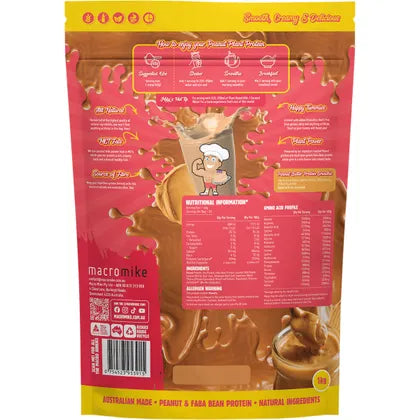 MACRO MIKE- Peanut Plant Protein Original Peanut Butter-1kg