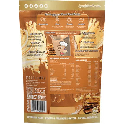 MACRO MIKE- Peanut Plant Protein Peanut Butter Brittle-520g