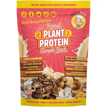 MACRO MIKE- Peanut Plant Protein Sample Pack-8x40g
