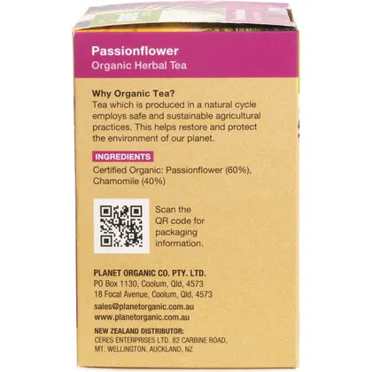 Planet Organic- Passionflower Herbal Tea Bags-25pk