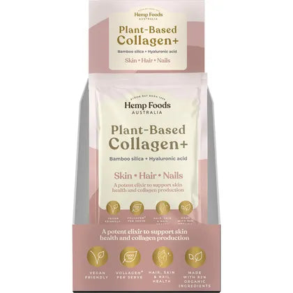 Hemp Foods Australia- Plant-Based Collagen+ Berry-7x20g