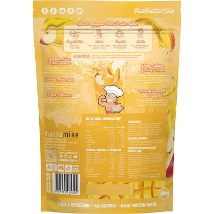 MACRO MIKE- Plant Protein Water Apple & Mango-300g