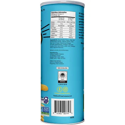 The Good Crisp Company- Potato Crisps Sea Salt & Vinegar-8x160g