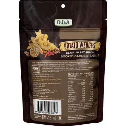 DJ&A- Potato Wedges Smoked Garlic & Chilli-9x100g