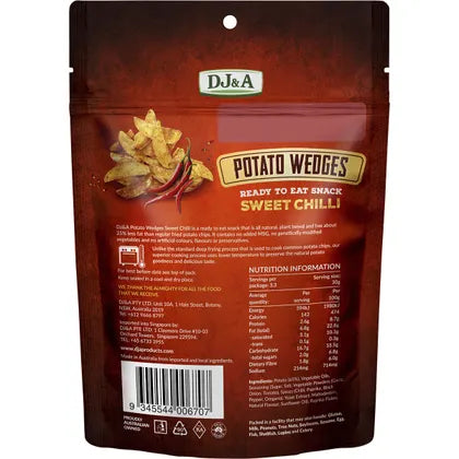 DJ&A- Potato Wedges Sweet Chilli-9x100g